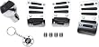 Pilot Motorsports PM-259 Chrome with Black Manual Transmission Combo Kit