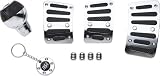 Pilot Motorsports PM-259 Chrome with Black Manual Transmission Combo Kit