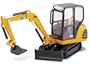 Norscot Cat 302.5 Mini Hydraulic Excavator with work tools 1:32 scale