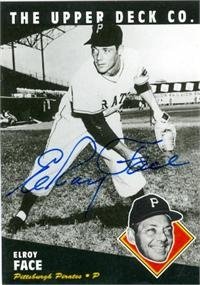 Elroy Face Autographed/Hand Signed 1994 BAT Upper Deck baseball card Pittsburgh Pirates