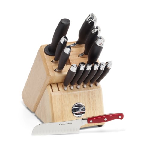 KitchenAid 14-Piece Forged Cutlery Wood Block