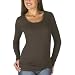 Mossimo� Black: Long-Sleeve Scoop-Neck Tissue Tee - Mud Pie Image