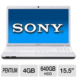 Sony VAIO EH2 Series VPCEH23FX/W 15.5-Inch Laptop (Glacier White)
