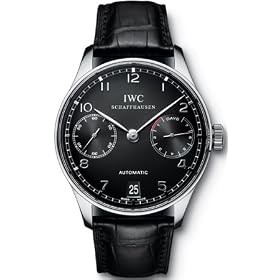 Click here to buy IWC Portuguese Automatic Steel Black Mens Watch 5001-09 by IWC.
