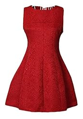 Sleeveless Jacquard Summer General Print  Dress