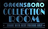 tn2119-b Greensboro Collection Room Comic Book Sports card Neon Light Sign