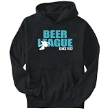 BEER LEAGUE Skateboarding SINCE 1972 Black Hoodie Mens