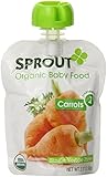 Sprout Organic Foods, Stage 1 Pouch, Carrots, 3.17 Ounce (Pack of 5)