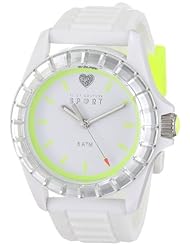 Juicy Couture Womens 1901112 Sport TR90 Mirrored Faceted Bezel Watch
