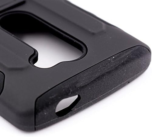 LG Volt 2 Case LG Magna Case iWIRE® [UTMOST Protection] Black Dual Layer Armor Holster Clip Case Cover for LG Volt 2 C90 / LG Magna H502g / LG G4 Mini + iWIRE® Touch Screen Pen