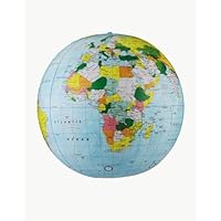 Replogle Globes Inflatable Political Globe, Light Blue Ocean