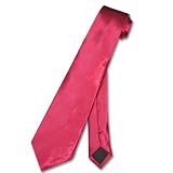 BOY'S Neck Tie Solid Magenta Red Youth NeckTie