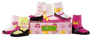 Elegant Baby 6 Pair Royal Chick Princess Socks