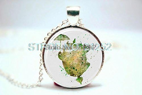 Pretty Lee 2015 Fashion Totoro Art Print Necklace Glass Photo Cabochon Necklace Christmas gift