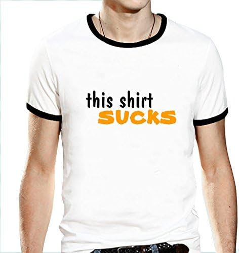 ColorUnique Men's Spring Summer Tee This Shirt Sucks Me Off Size Small