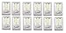 COB Promier "DIMMER" LED Wireless Night Light Wall Switch-12 PACK