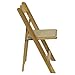 Flash Furniture HERCULES Series Natural Wood Folding Chair with Vinyl Padded Seat