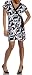 Beachstar Women's Geo Abstract Short Sleeve Wrap Dress
