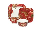 222 5th Fleur Rouge 16 Piece Dinnerware Square Service for 4 41X1zGwrhOL. SL160 222 5th Fleur Rouge 16 Piece Dinnerware Square Service for 4