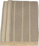 Outdoor Living : Lifestyle Pinstripe Throw with Fringe - Light Grey