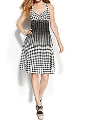 Cocktail Knee Length Sleeveless General Print Cotton Sheath  Dress