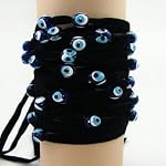 velvet evil eye bracelet