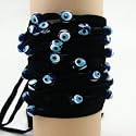 Black Velvet Evil Eye Bracelet