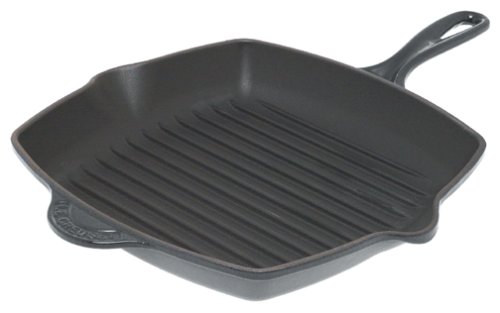 Le Creuset Cast Iron Square Grillit, Granite, 26 cm