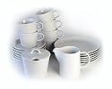 Arzberg Porzellan CUCINA Basic Wei&szlig; Kaffeeset 20tlg. -Sondersortierung-