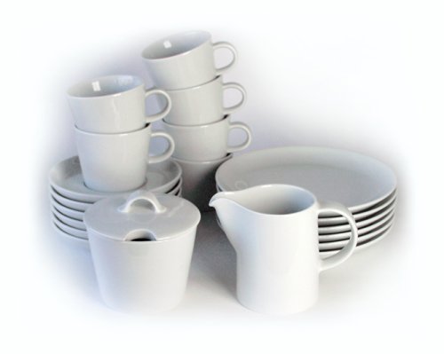 Arzberg Porzellan CUCINA Basic Wei&szlig; Kaffeeset 20tlg. -Sondersortierung-