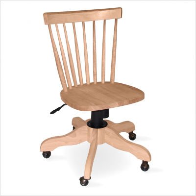 Unfinished Adjustable Height Copenhagen Swivel Chair