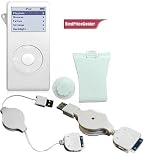 Clear Silicon Skin Cover for Apple Ipod Nano + Retractable Hotsync Usb Data Cable for Apple Ipod Nano