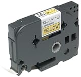 Brother TZ-631 1/2 Labeling Tape (26.2', Black on Yellow)