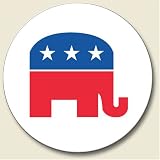 Republican Auto Coaster, Single Coaster for Your Car