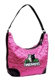 NBA Minnesota Timberwolves Pink Quilted Hobo