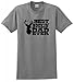 ThisWear Best Buckin' Dad Ever T-Shirt XL Sport Grey