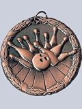 Award Medals: Quick Ship Bowling Medal - Bronze (Neck Ribbon Included!)