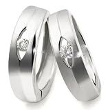 goldmaid Creolen Sterlingsilber 925 2 klare Zirkonia, Co O429S