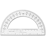 Sparco Plastic Protractor, 6-Inch Long, Clear (SPR01490)