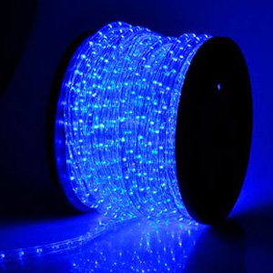 Free Shipping Christmas Xmas New Year Lighting LED Rope Light 150ft Blue w/ Connector