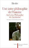 Une autre philosophie de l histoire