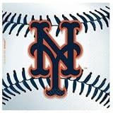 New York Mets Paper Beverage Napkin (36 Pack)