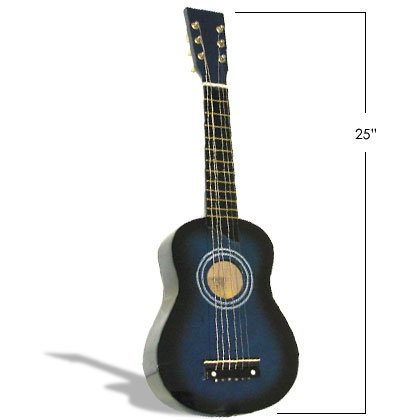 25 Blue Acoustic Guitar