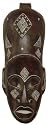 Maske Africa MAN, handgearbeitete Holz-Maske, Wandmaske, Afrika
