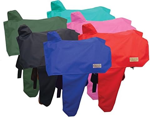 Tahoe Premium Nylon Waterproof Western Saddle Cover with 6 Elastic Straps to Hold in Place