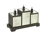 New Antique Mirrored Boxes With Tray Set/4 Wood Glass High Quality Durable Excellent Performance