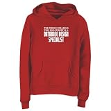 Sweatshirt Woman Red " This Sweatshirt Is Am Database Design Specialist " Occupations