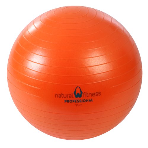 Natural Fitness 45cm Professional Burst-Resistant Exercise Ball (Flame)