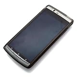 Rix Xperia arc(SO-01C)用 ハード(PC)&セミハードケース (TPU) 液晶保護フィルム付属 (クリアブラック) RX-XPARC10CB