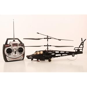 Newest Black Air Shark KA-50 w/Gyro 3-Channel RC Helicopter ---NEW!